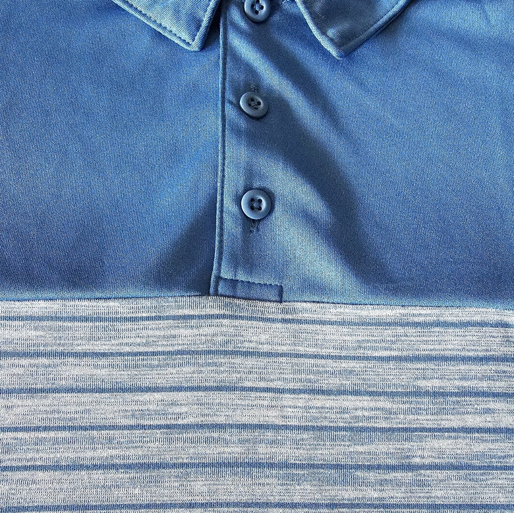 04 Boys Stripe Golf Polo- All in Motion - Picture 7 of 7
